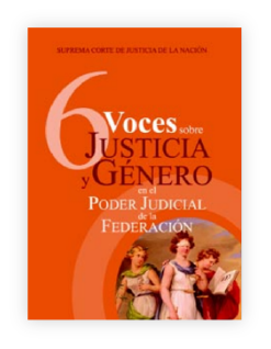 Portada de 6 Voces sobre justicia y género