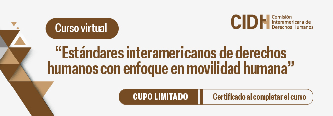 Curso virtual. “Estándares interamericanos de derechos humanos con enfoque en movilidad humana”