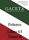 Libro 63 Tomo II 2019 Febrero. Archivo PDF para descargar, se abrirá en una nueva ventana