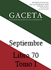 Libro 70 Tomo I 2019 Septiembre. Archivo PDF para descargar, se abrirá en una nueva ventana