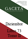 Libro 73 Tomo II 2019 Diciembre. Archivo PDF para descargar, se abrirá en una nueva ventana