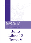 Libro 15 Tomo V 2022 Julio. Archivo PDF para descargar, se abrirá en una nueva ventana