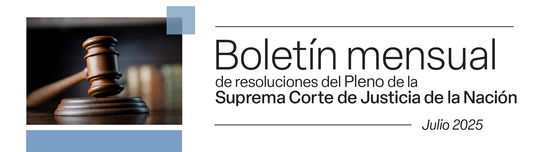 Boletín mensual de resoluciones del pleno de la SCJN. Junio 2025 