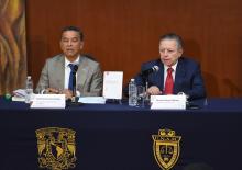 Ministro Arturo Zaldívar, Presidente de la Suprema Corte de Justicia de la Nación (SCJN) y del Consejo de la Judicatura Federal(CJF). Presentación del libro : “10 años de derechos. Autobiografía Jurisprudencial”, en la Facultad de Derecho de la UNAM.