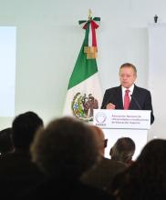 Ministro Presidente de la SCJN, Arturo Zaldívar, en el marco de la presentación de actividades del Centro de Documentación Investigación y Prospectiva para la Seguridad, Justicia y Paz, en la ANUIES