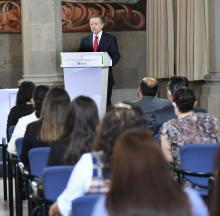 Ministro Arturo Zaldívar, Presidente de la Suprema Corte de Justicia de la Nación (SCJN) y del Consejo de la Judicatura Federal (CJF). Entrega de reconocimientos al personal del servicio médico del Poder Judicial de la Federación (PJF)